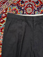 Haggar Gray Double Pleated Cuffed Wrinkle-Free Dress Pants - 34