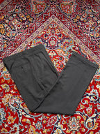 Haggar Gray Double Pleated Cuffed Wrinkle-Free Dress Pants - 34