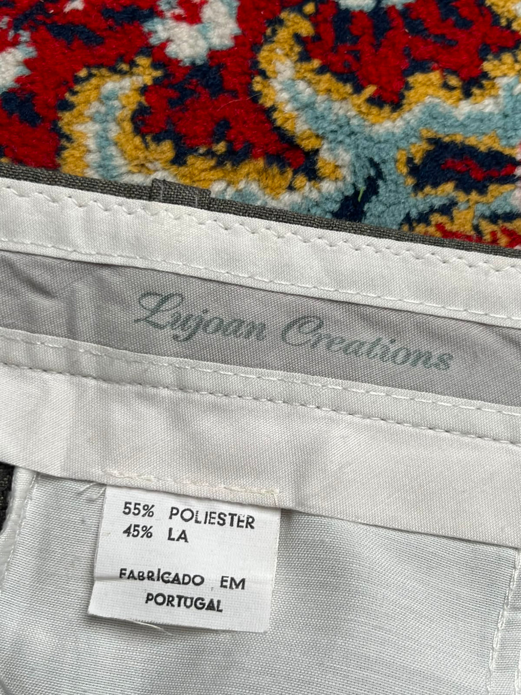 Lujoan Creations Gray Wool Blend Pleated Dress Pants - 34