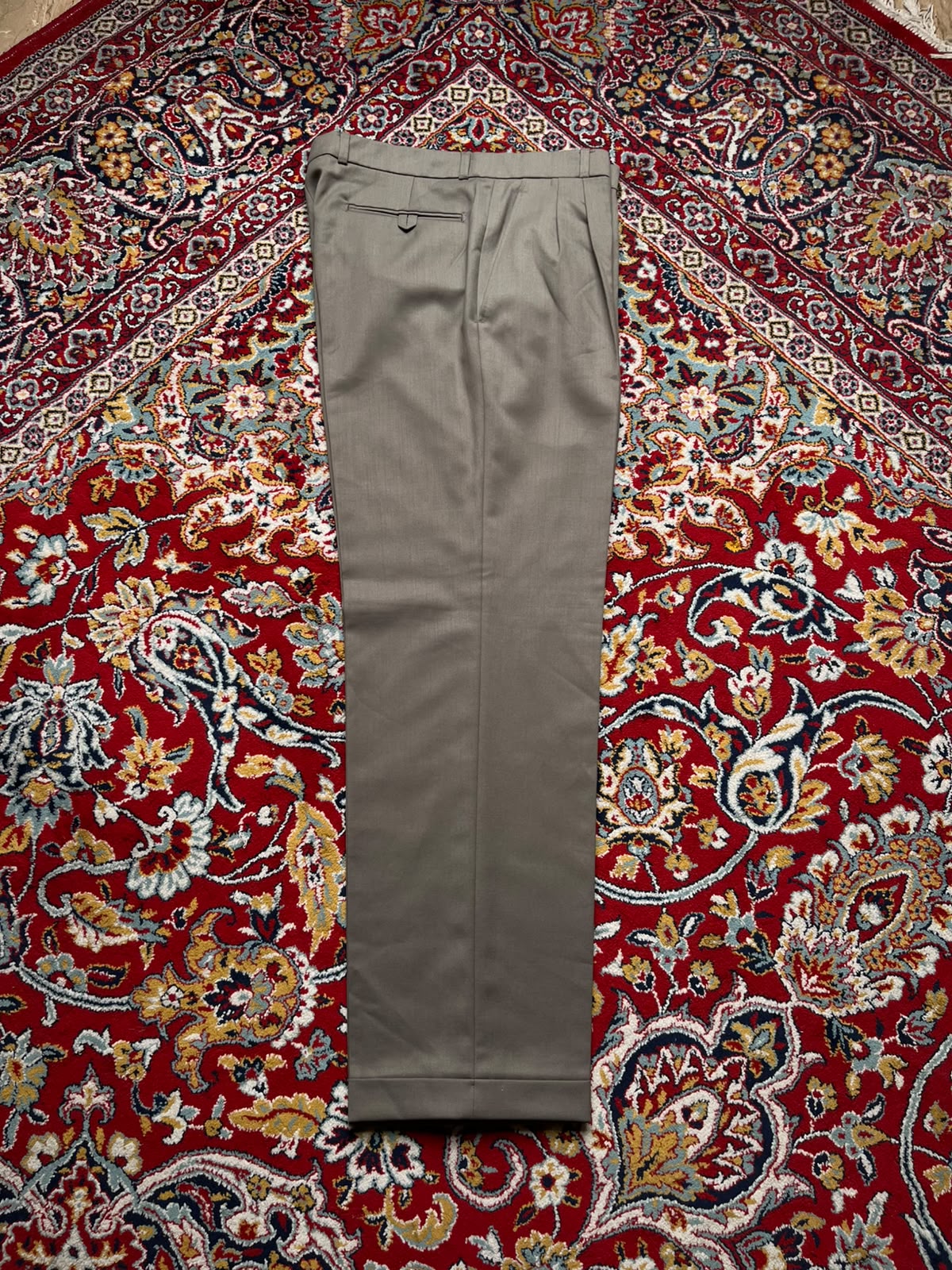 Rembrandt Taupe Brown Pleated Cuffed Dress Pants - 32