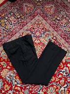 Vintage Boot cut Black Flat Front Dress Pants - 32
