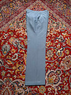 Vintage 70s Textured Flat Front Light Blue Straight Fit Dress Pants - 32