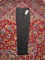 Structure Charcoal Gray Linen Pleated Cuffed Dress Pants - 30