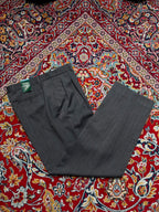 Vintage St Michael Marks & Spencer Gray Pleated Dress Pants - 32
