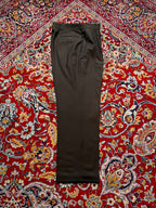 Vintage Cardinal Heartist Dark Brown Cuffed Straight Fit Double Pleated Dress Pants - 32