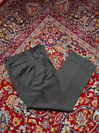 Vintage Voslenza Uomo Grey Pleated Dress Pants - 32
