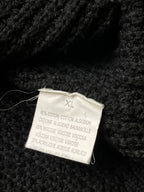 Terance Kole Black Cotton Chunky Knit Sweater - L