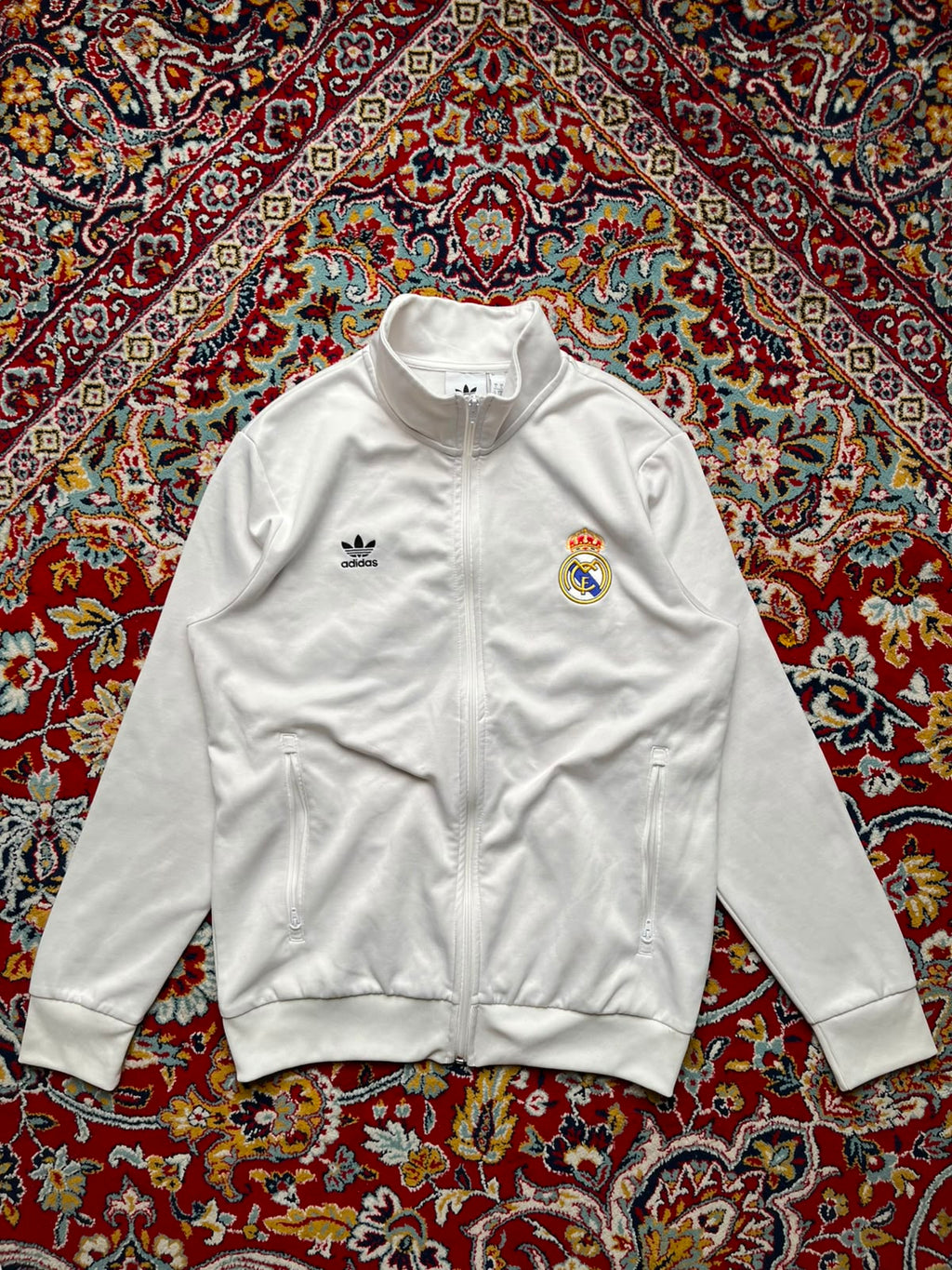 Adidas Originals Real Madrid White Full Zip Track Jacket - L