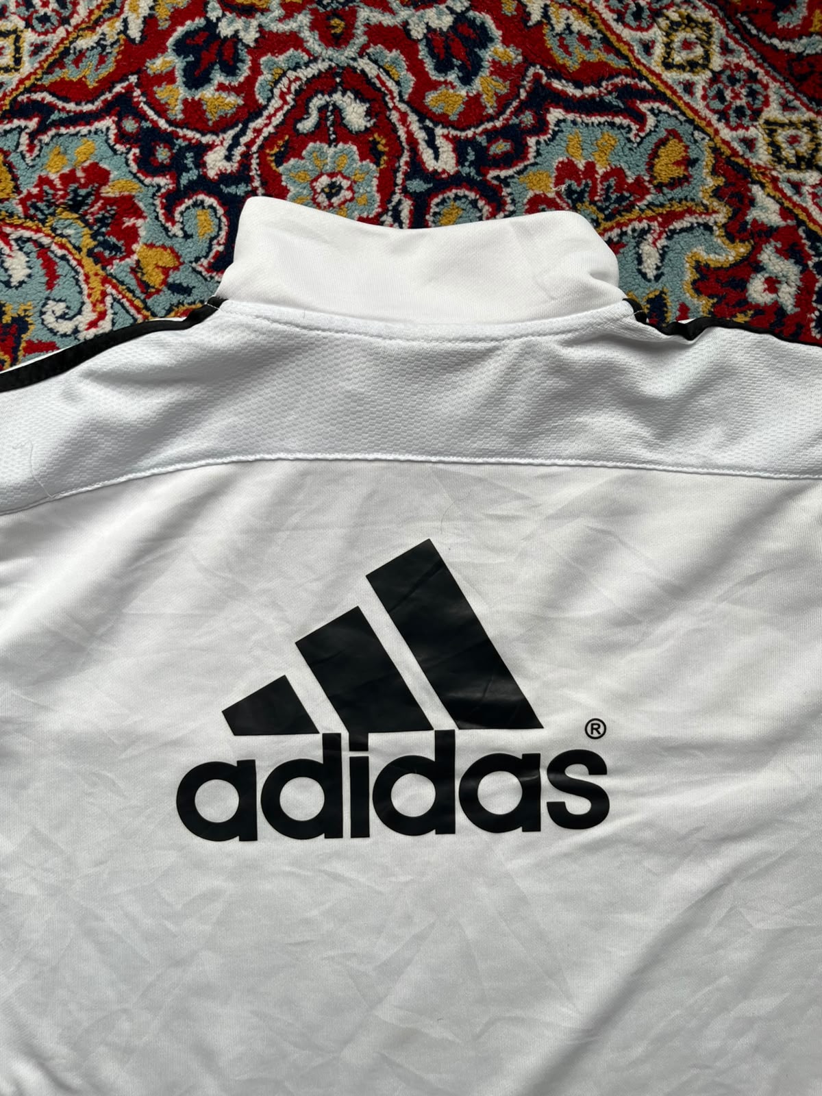 Adidas Climacool Club Deportivo Palestino White Quarter Zip Training SHIRT -  L