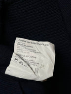 Comme des Garcons PLAY Navy Blue V-Neck Cardigan - M