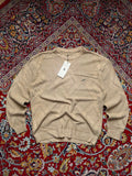 Crocodile Beige Textured Knit Crewneck SWEATER - XL