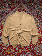 SPAO Beige Knit V-Neck Button Cardigan - XL
