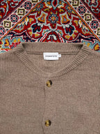 Espionage Garmet Equation Taupe Brown Wool/Acrylic Blend Crewneck Cardigan - XL