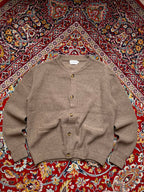 Espionage Garmet Equation Taupe Brown Wool/Acrylic Blend Crewneck Cardigan - XL