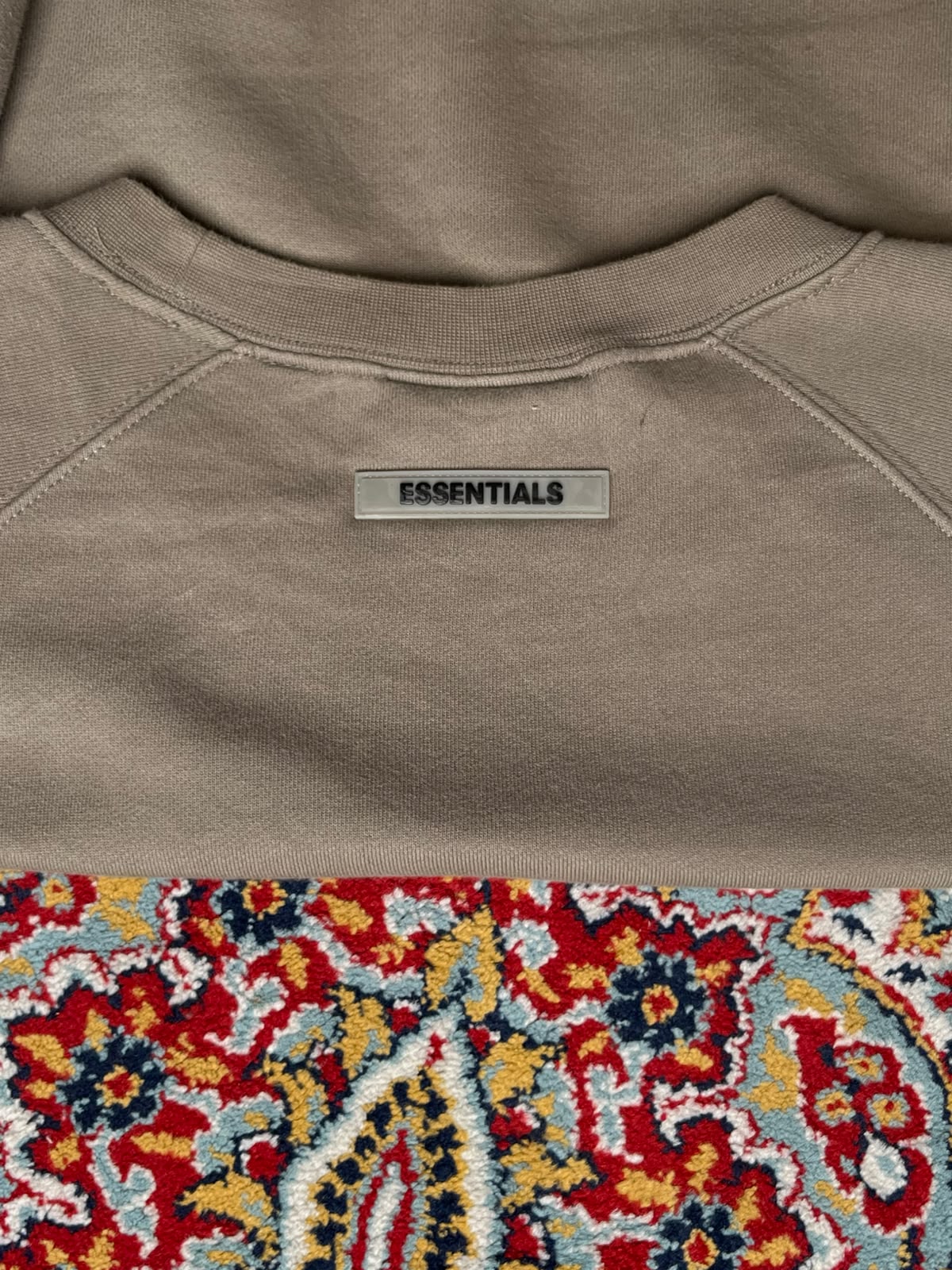 Fear of God Essentials Crewneck Pullover Beige SWEATSHIRT - XL
