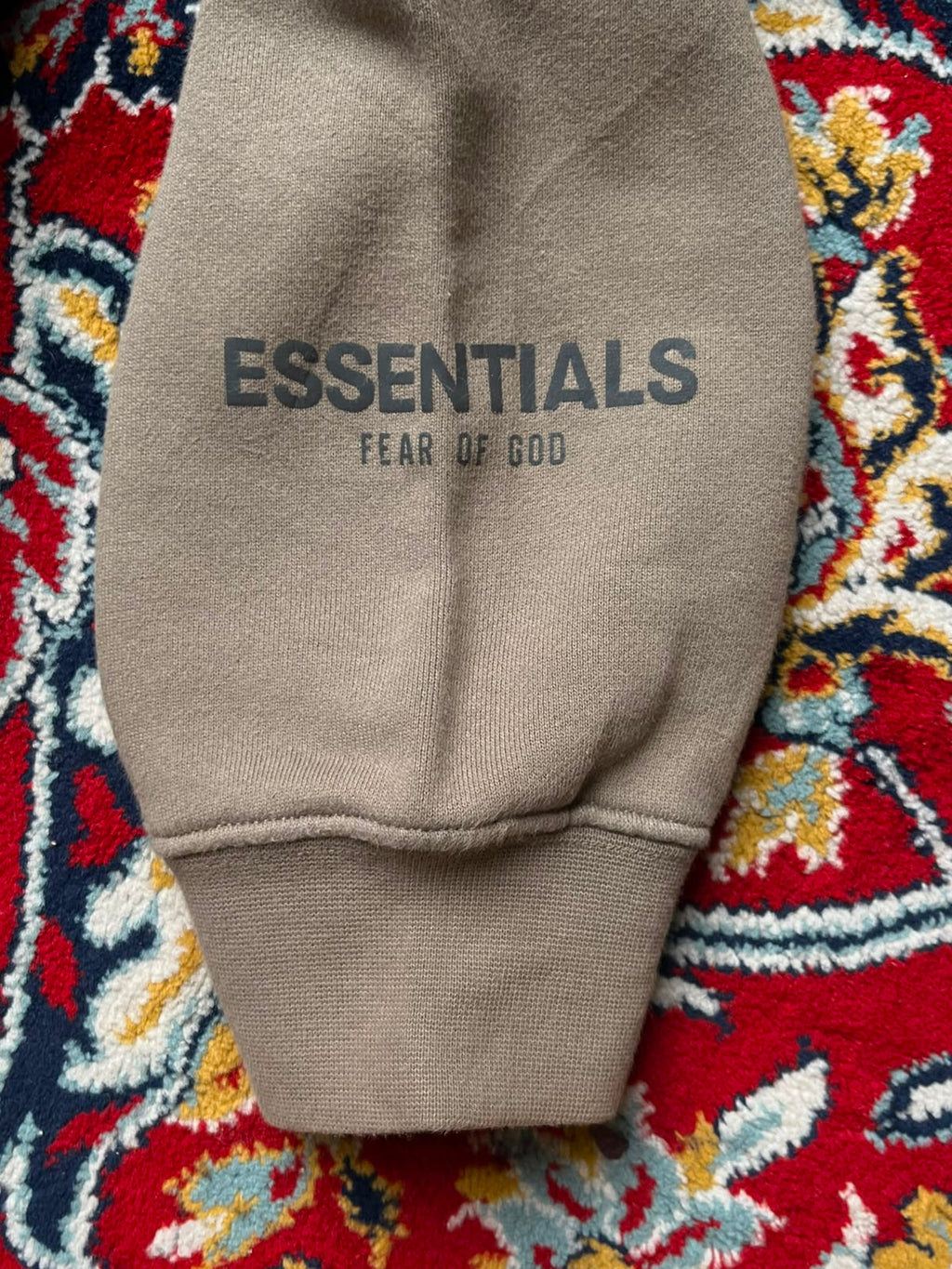 Fear of God Essentials Crewneck Pullover Beige SWEATSHIRT - XL