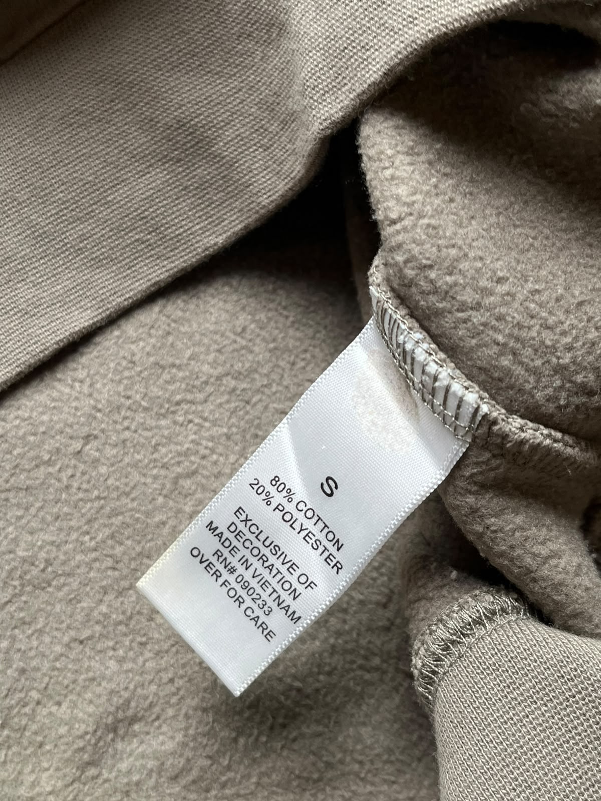 Fear of God Essentials Crewneck Pullover Beige SWEATSHIRT - XL