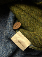 Vintage Lambswool Nature Landscape Knit Cardigan - M