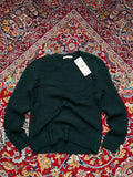 Beautiful Monster Forest Green Waffle Knit Crewneck Sweaters - L