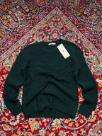 Beautiful Monster Forest Green Waffle Knit Crewneck Sweaters - L