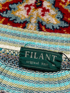 Vintage Filant Coogi Style Multi Geometric Pattern Knit sweaters - M