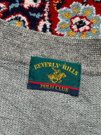 Beverly Hills Polo Club Gray Knit V-Neck Cardigan - M