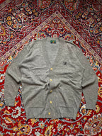 Beverly Hills Polo Club Gray Knit V-Neck Cardigan - M