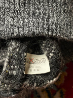 Vintage Mill Star Japan Mohair Plaid Fleece Henley Sweaters - S