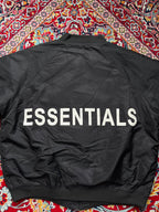 Fear of God Essentials Black Bomber JACKET - XL