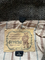 Vintage Jericho Herringbone Wool Blend Bomber JACKET - M