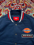 Dickies Fort Worth Texas Since 1922 Navy Blue Varsity Bomber JACKET - XL
