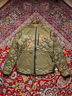DC SHOES RIDE BUILT SERIES CAMO QUILTED SNOWBOARDING JACKET - L