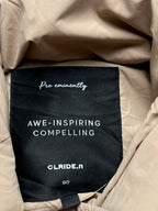 CLRIDE.N BEIGE PUFFER DOWN WINTER INSULATED JACKET - M