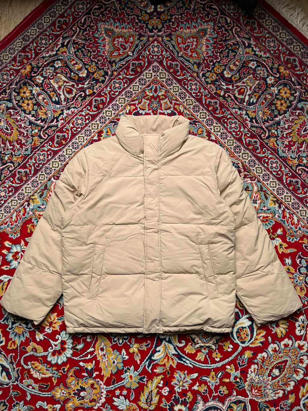 CLRIDE.N BEIGE PUFFER DOWN WINTER INSULATED JACKET - M