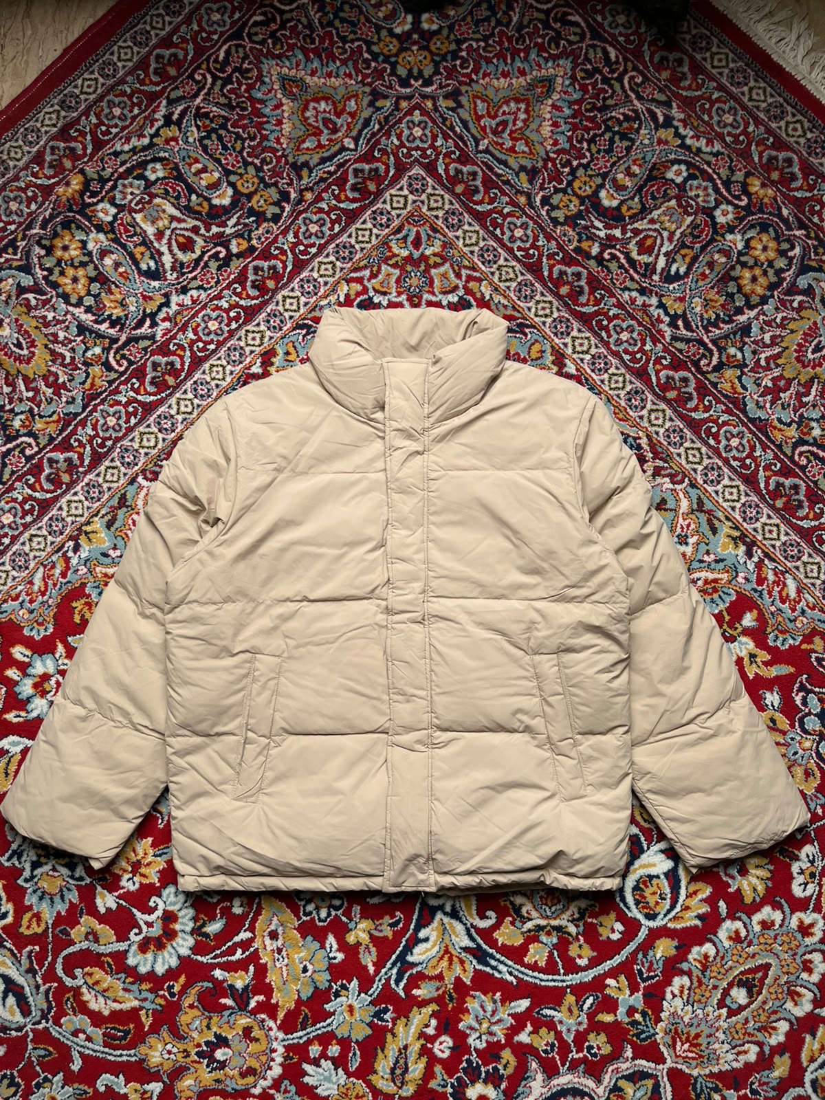 CLRIDE.N BEIGE PUFFER DOWN WINTER INSULATED JACKET - M