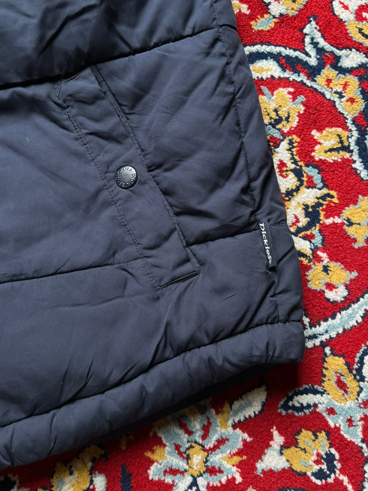 DICKIES PUFFER NAVY BLUE JACKET - S