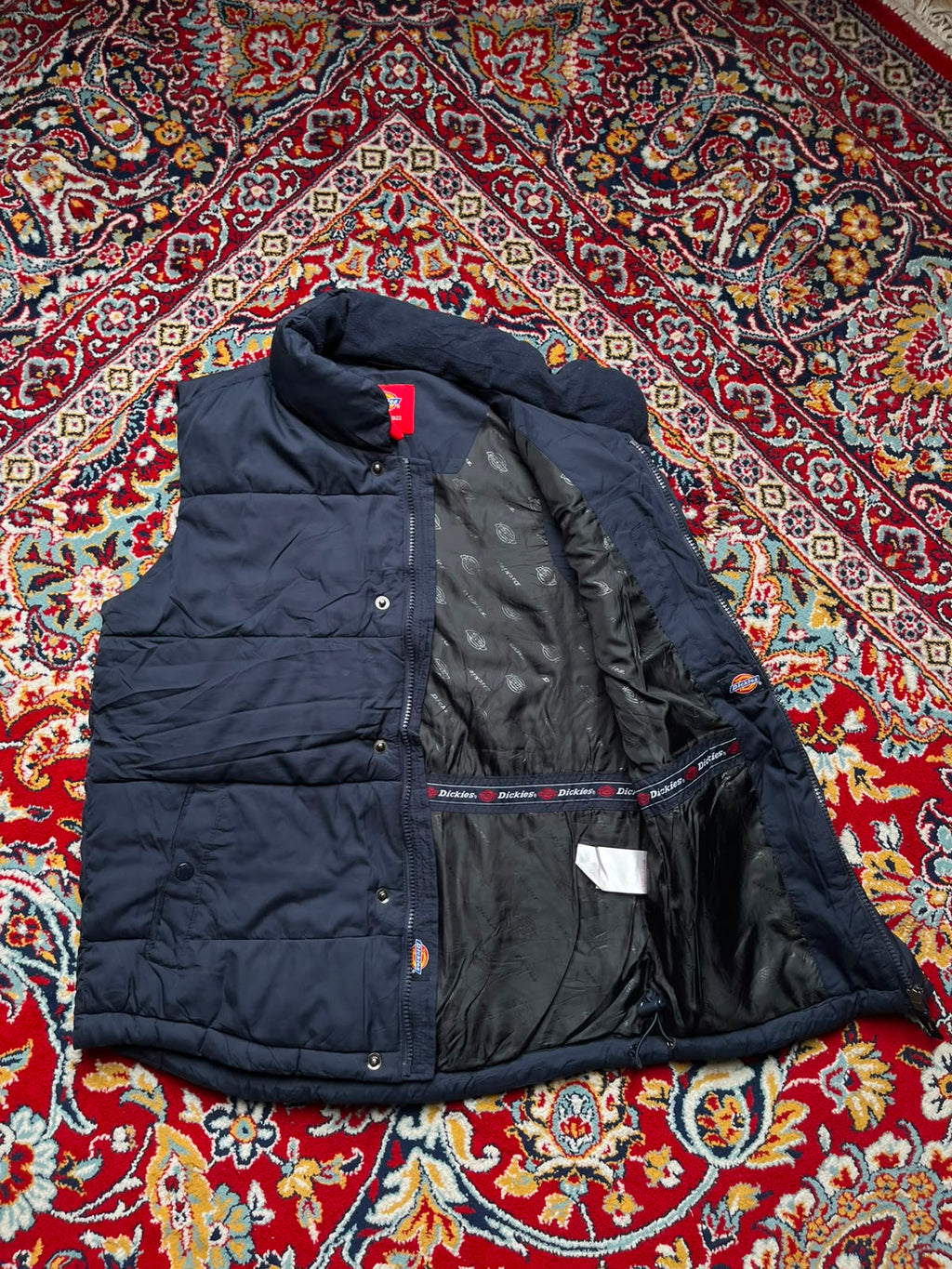 DICKIES PUFFER NAVY BLUE JACKET - S