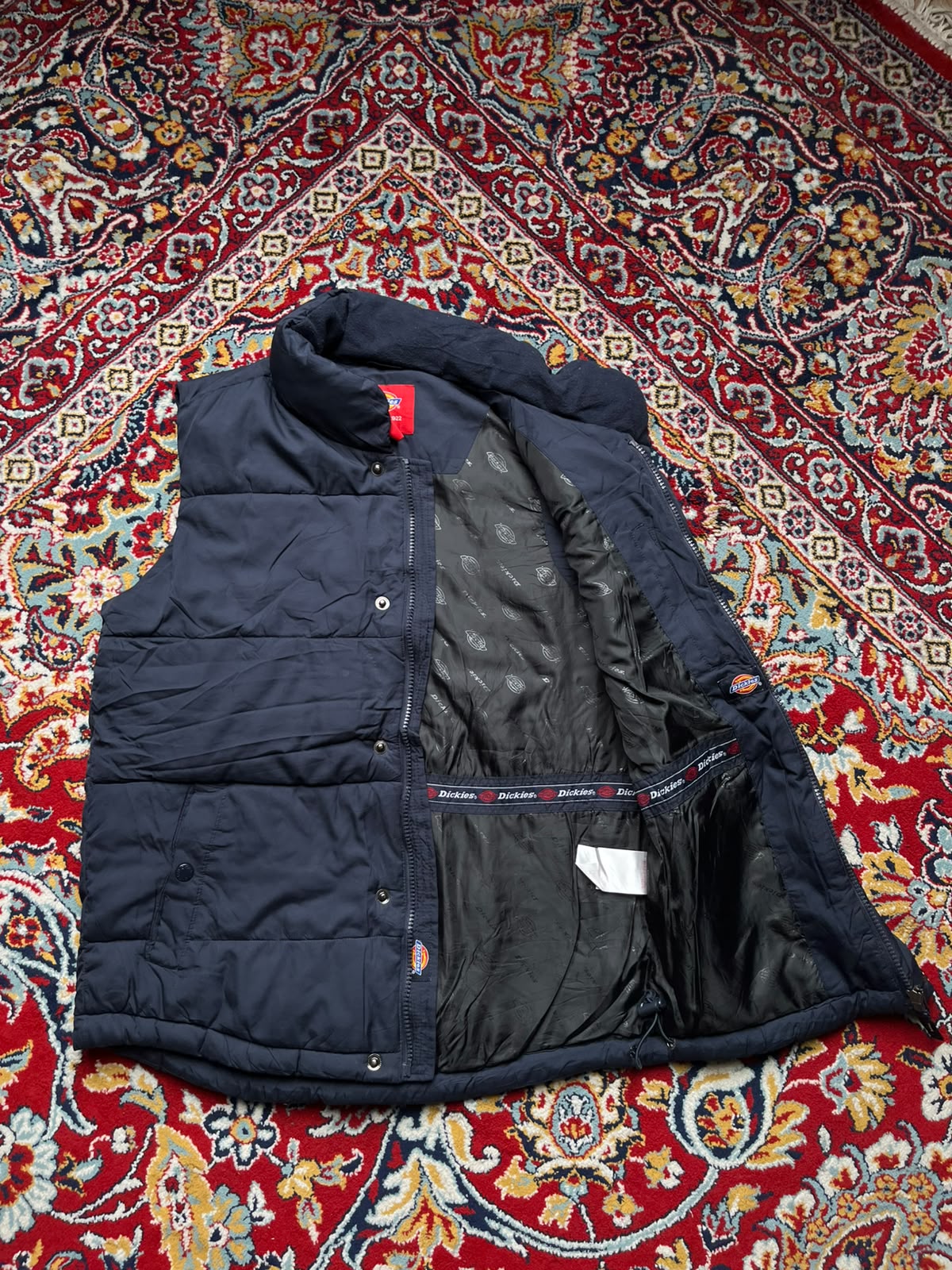 DICKIES PUFFER NAVY BLUE JACKET - S