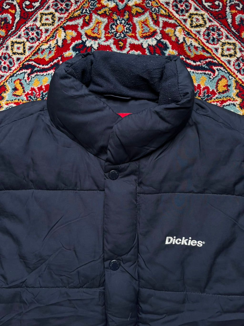 DICKIES PUFFER NAVY BLUE JACKET - S