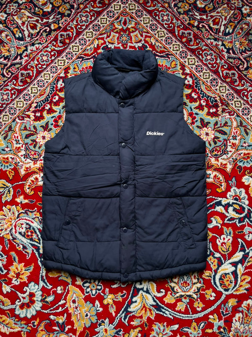 DICKIES PUFFER NAVY BLUE JACKET - S