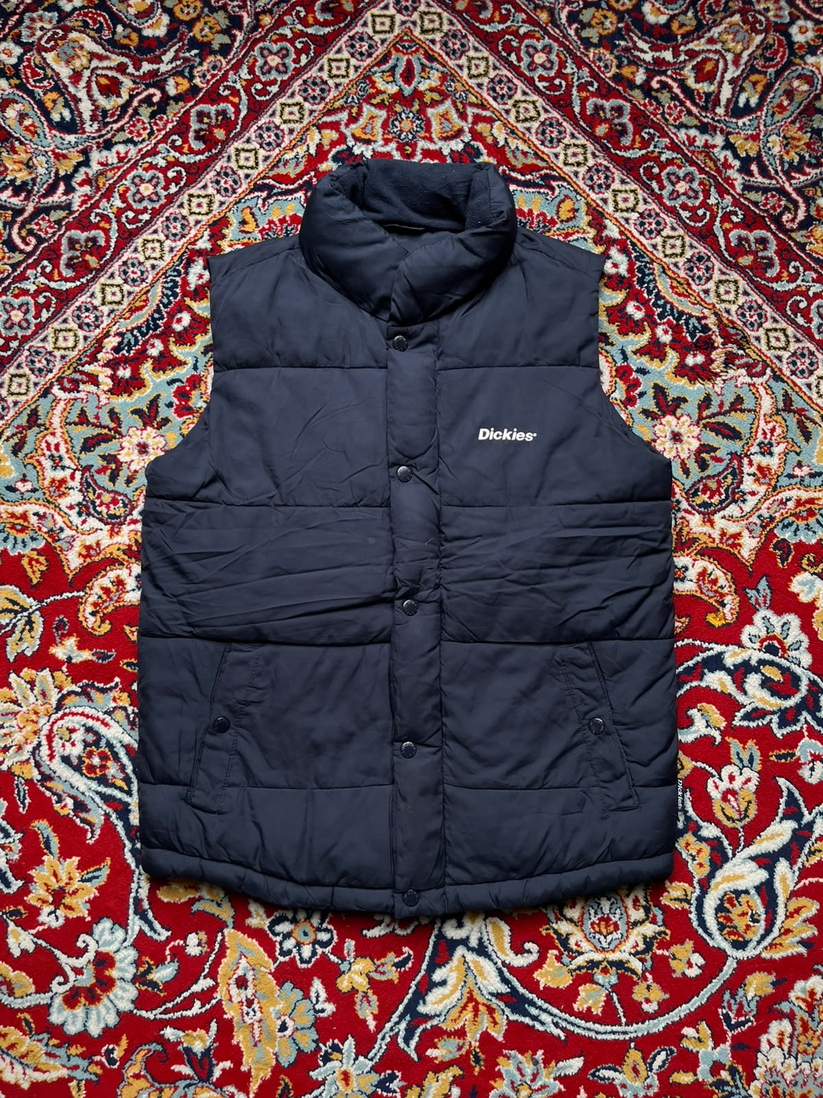 DICKIES PUFFER NAVY BLUE JACKET - S