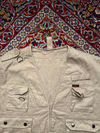 TOMMI'S BEIGE MULTI POCKET FISHING VEST - XL