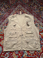 TOMMI'S BEIGE MULTI POCKET FISHING VEST - XL