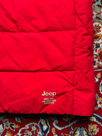 JEEP REVERSIBLE PUFFER DETACHABLE HOOD RED JACKET - M