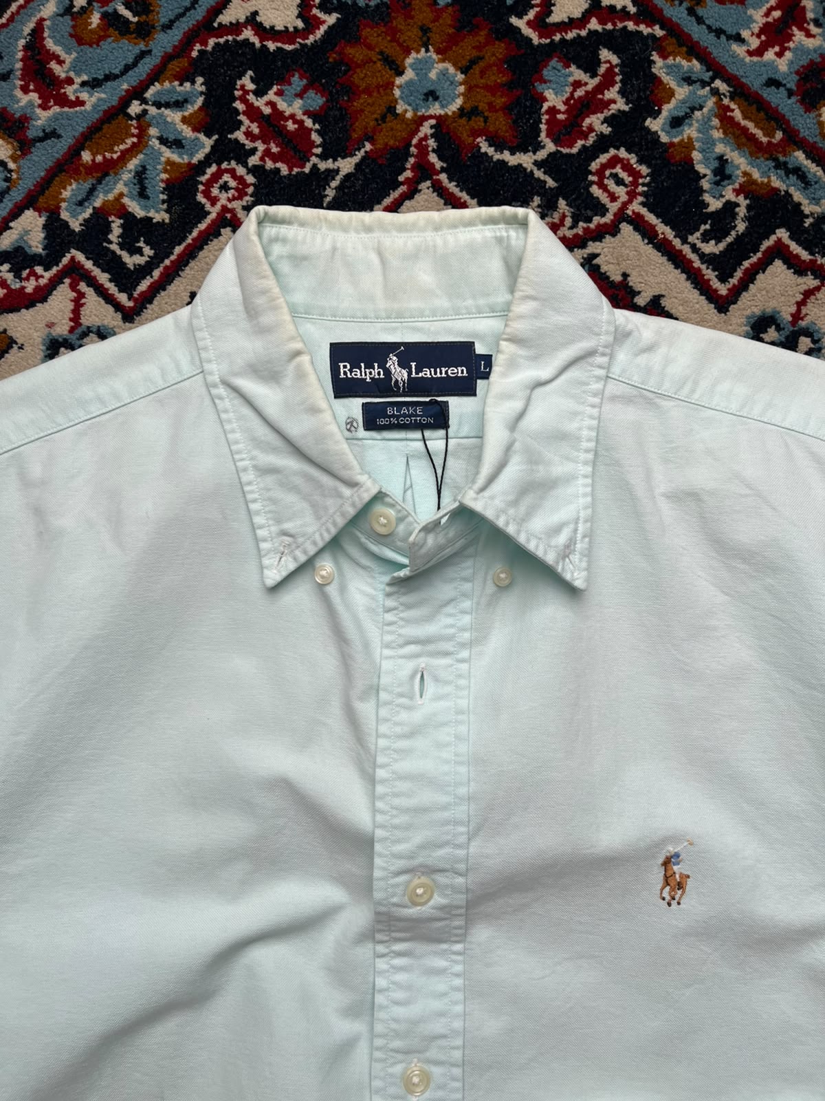 POLO RALPH LAUREN Blake Mint Green Oxford BUTTON DOWN SHIRT - XL
