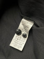 RIVER ISLAND Studded Collar Black Egyptian Cotton BUTTON DOWN SHIRT - L