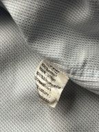 Lacoste Light Blue Micro Check Cotton Button Down Shirt - XL
