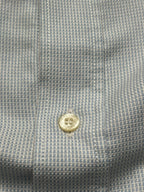 Lacoste Light Blue Micro Check Cotton Button Down Shirt - XL