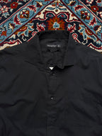 Cedar Wood State Black Plain Regular Fit Button Down Shirt - L