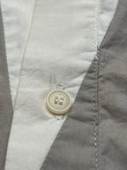 Diesel Slim Fit Beige Two Tone Paneled Button Down Shirt - L